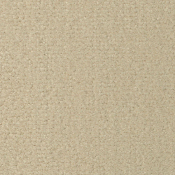 Close-up of Seduction On Trend Carpet in Linen, featuring a beige textured looped pile. The evenly distributed fibers offer a soft, uniform look—perfect for those seeking both comfort and long-lasting durability in flooring.