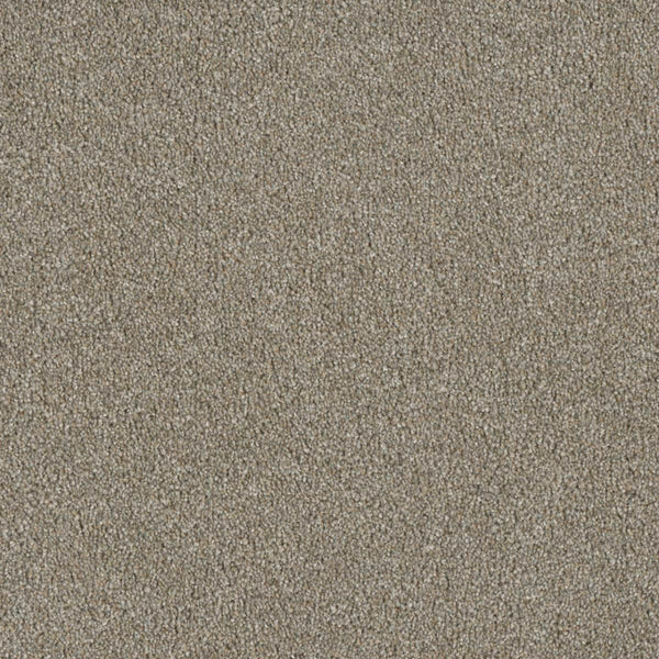 Close-up of Luxor Family Friendly Carpet in Rhinestone color, showcasing its tightly woven, soft, speckled surface. Durable and neutral—ideal for families seeking a stylish and resilient carpet option.