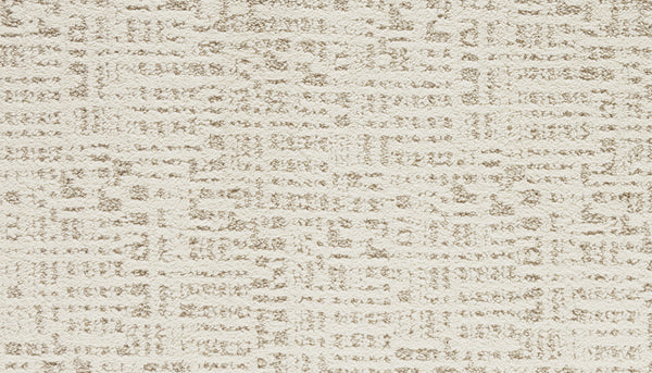 Close-up of Luxuriant Path Pet Friendly Carpet in Pearl, featuring a soft, woven texture with a subtle grid pattern—perfect for modern home decor and durable enough for everyday use.