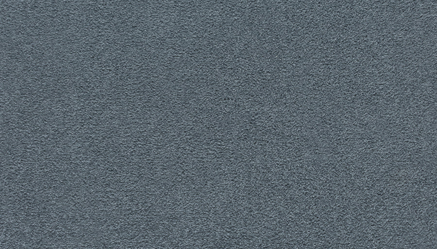 Close-up of Luxuriant Touch III Pet Friendly Carpet in Chroma, highlighting its soft, densely packed fibers and blue-gray stain-resistant surface—an ideal choice for premium flooring in any home.