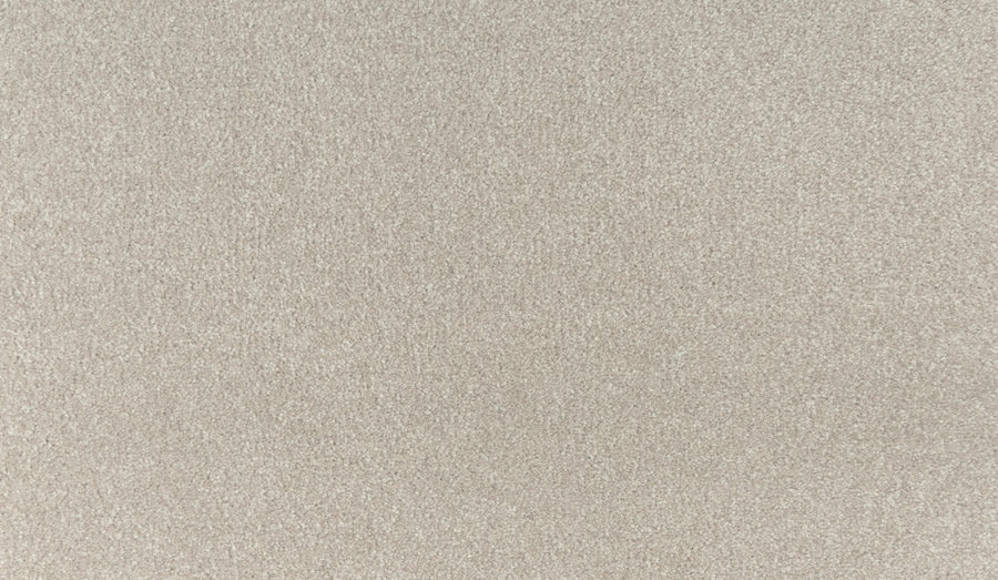 Close-up of Luxuriant Touch I Pet Friendly Carpet in Beachfront—this beige carpet features a uniform, soft, slightly fuzzy texture for premium comfort and stain resistance, making it ideal for pet-friendly flooring.