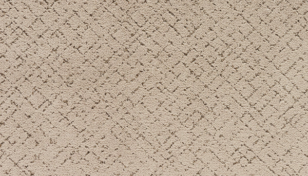 Close-up of Luxuriant Weave Pet Friendly Carpet in Chalet color, featuring a soft, plush surface with subtle, irregular geometric patterns and intersecting lines for a luxurious texture that's safe for pets.
