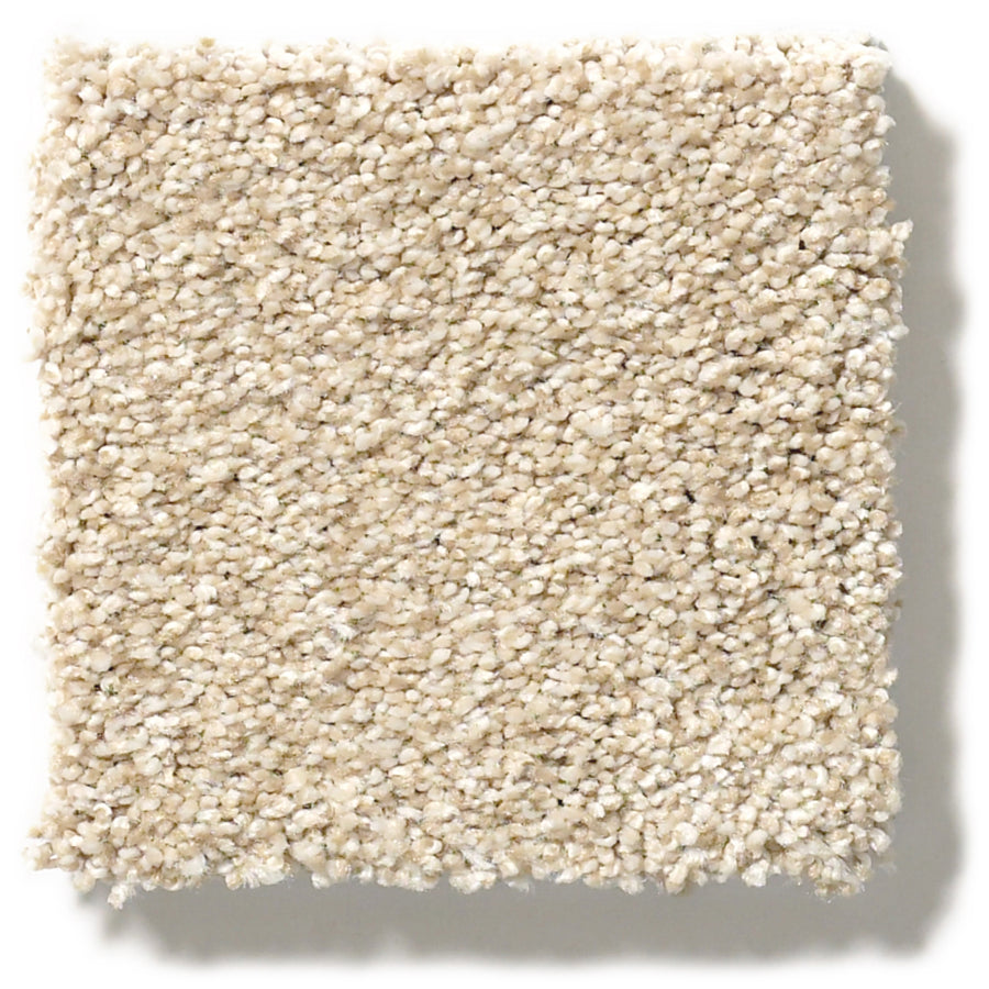 A square swatch of Tonal Comfort Blue Family Friendly Carpet, featuring tightly packed, looped fibers and a textured finish, displayed on a white background.