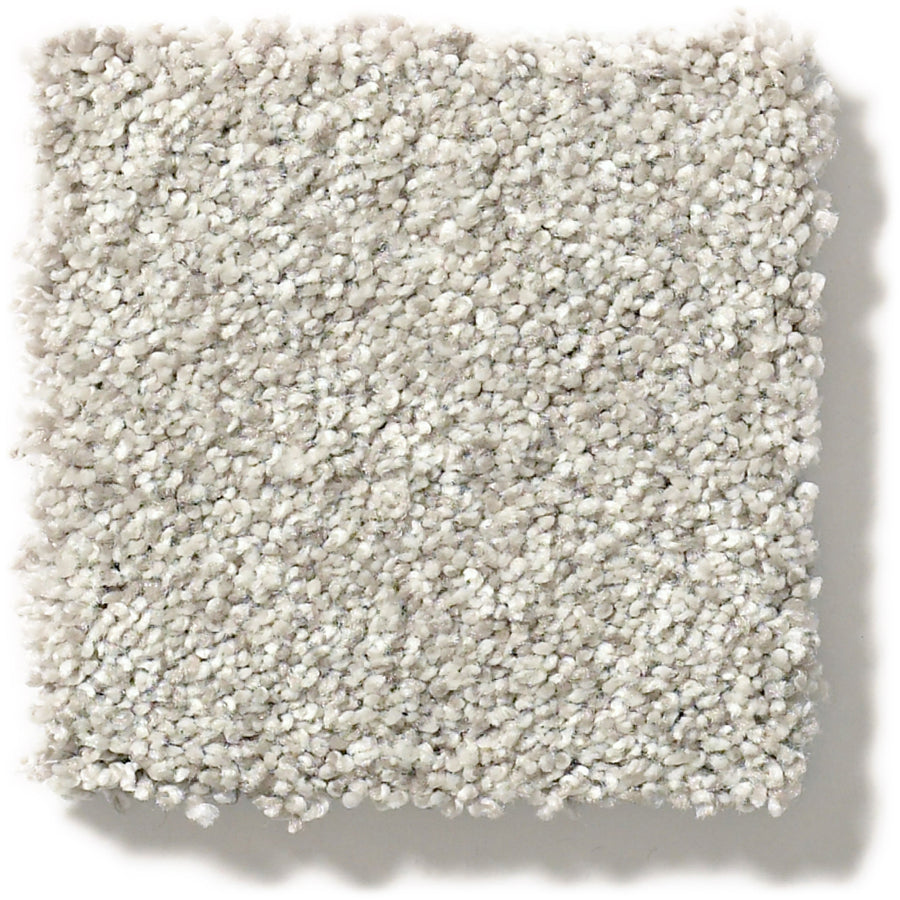 A square sample of Tonal Comfort Blue Family Friendly Carpet with plush, tightly packed fibers, shown against a plain white background.