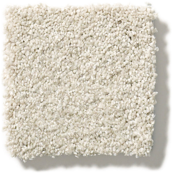 A square swatch of Tonal Comfort Blue Family Friendly Carpet with a soft, dense texture is shown against a plain white background.
