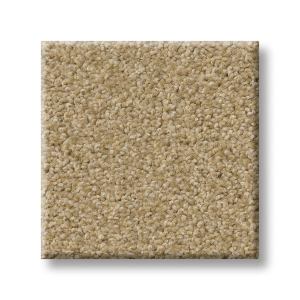 A square sample of Tonal Comfort Blue Family Friendly Carpet with a soft, textured, and tightly woven loop pile is shown on a white background—ideal for durable comfort in any space.