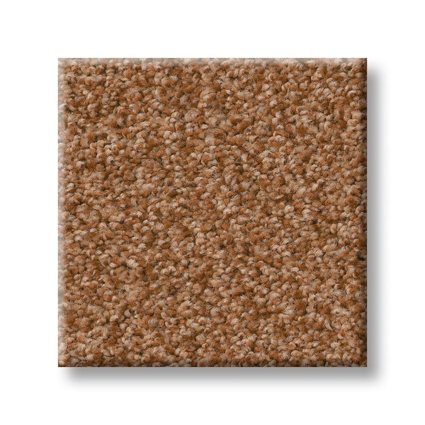A square sample of Tonal Comfort Blue Family Friendly Carpet with a dense, looped pile is shown on a white background—durable, textured, and designed for lasting comfort.