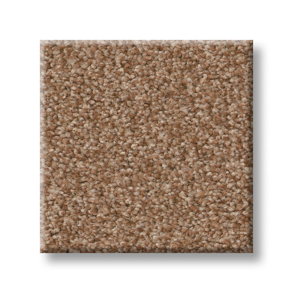 A square sample of Tonal Comfort Blue Family Friendly Carpet, featuring tightly woven fibers and a textured finish, displayed against a white background.