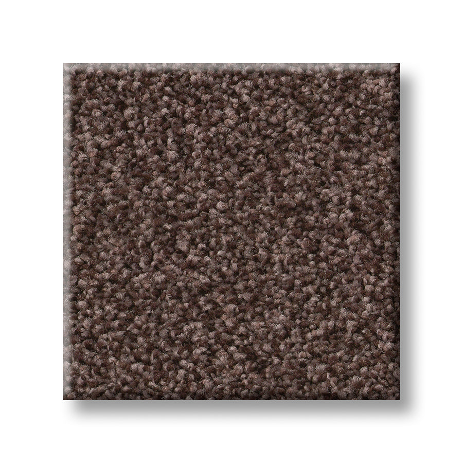 A square swatch of Tonal Comfort Blue Family Friendly Carpet, featuring a densely textured, durable looped pile pattern, is shown on a white background.