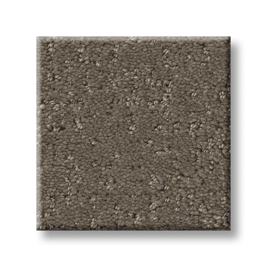 A square sample of Canvas Comfort Blue Family Friendly carpet, combining tightly woven and plush fibers, is shown on a white background—ideal for creating a cozy, family-friendly atmosphere in any room.