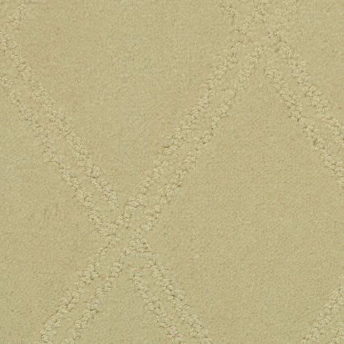 Braided Opulence Berber Carpet in Macaroon features a subtle crisscross diamond pattern with slightly raised textured lines on a smooth background, adding an elegant touch.