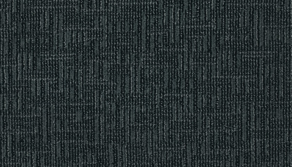 Magnetic Vision Family Friendly Carpet in Prelude features a subtle, textured geometric pattern with interlocking lines and rectangles for a modern, structured look—ideal for stylish, durable flooring in family spaces.