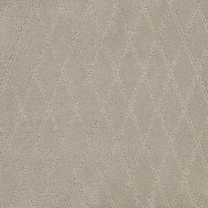The Absolute Berber Carpet in Marvelous features a subtle diagonal diamond pattern, offering a soft, elegant, and neutral look that's perfect for high-traffic areas.