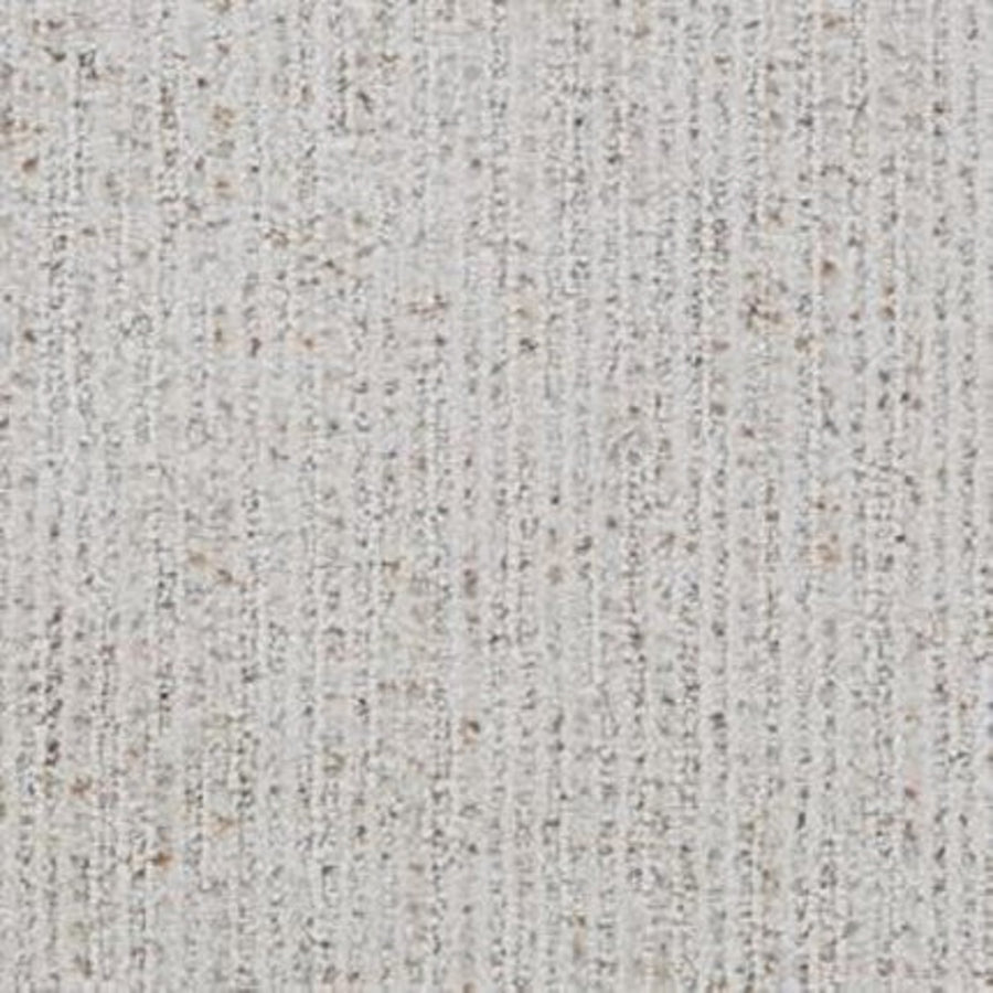 Suspicion Family Friendly Carpet in Medium color features a textured surface with vertical, slightly uneven lines and subtle specks of darker gray and beige, creating a cozy, inviting look perfect for family spaces.
