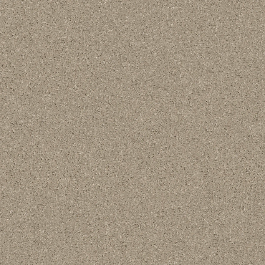 A close-up of the Crafted Tone Pet Friendly Carpet in Mirage color shows its textured beige surface with a subtle, evenly distributed pattern.
