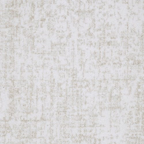 A close-up of Hollywood Nights On Trend Carpet in Moonlight shows its light beige and white mottled texture, offering a soft, stylish look with premium durability—ideal for modern spaces seeking both elegance and resilience.