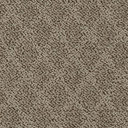 Close-up of Fine Art On Trend Carpet in Museum color, showcasing a beige textured surface with a subtle diamond pattern and short, tightly woven loops—combining modern elegance and durability for everyday living.