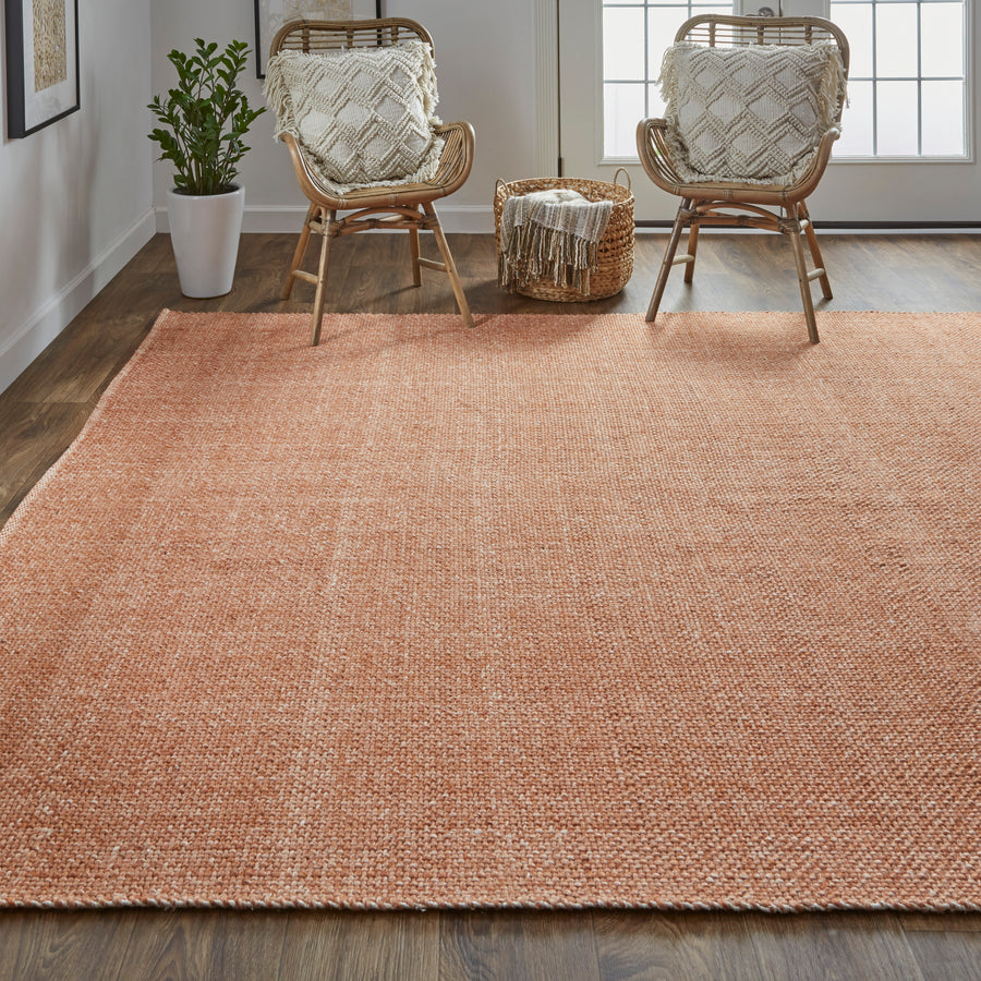 A rug in a room.