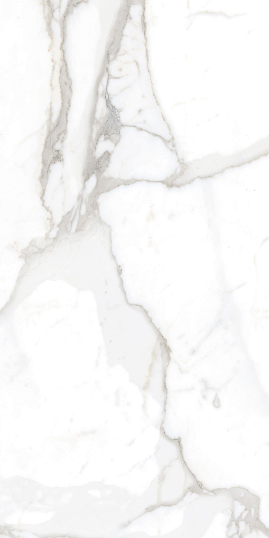 White marble surface with light gray and beige veins running throughout, creating an elegant, natural stone pattern. The texture appears smooth and polished, suitable for countertops or tiles.