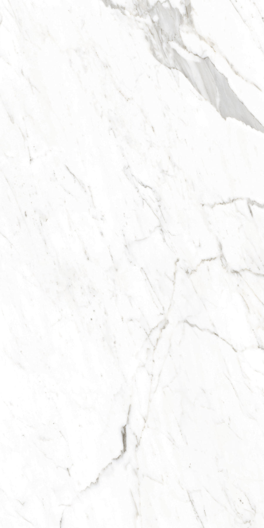 White marble surface with subtle gray veining and natural texture patterns, creating an elegant and smooth background.