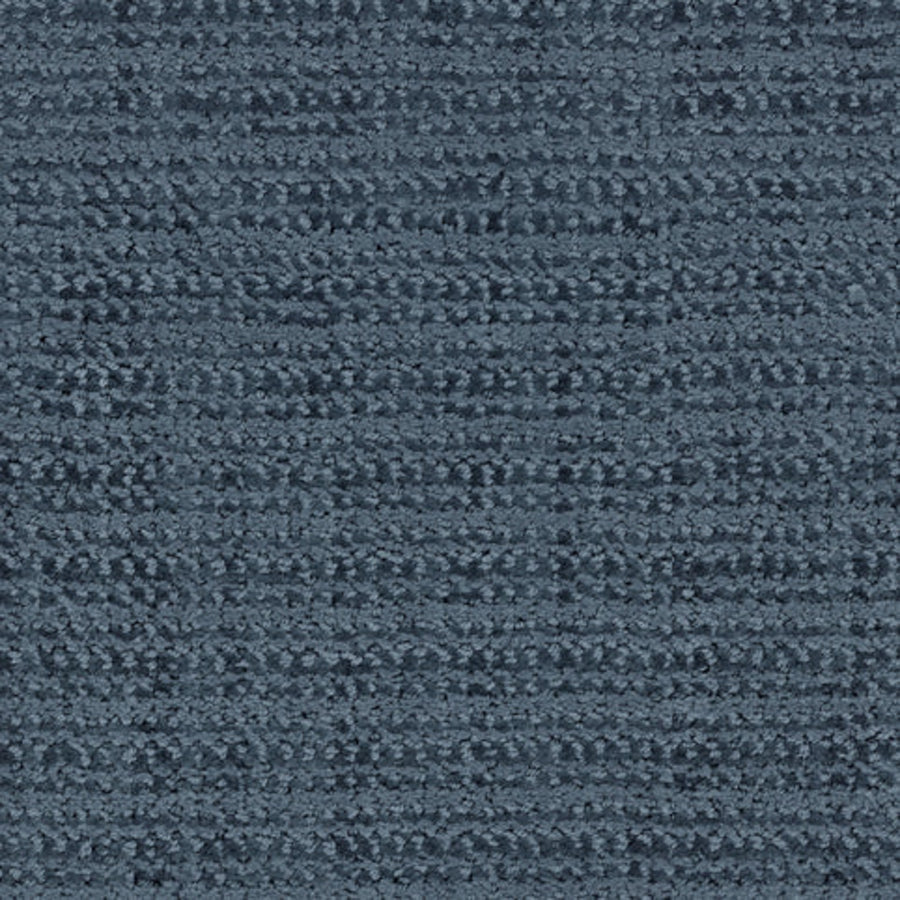 Close-up of Beguiling Berber Carpet in Nautical, featuring a premium textured finish with subtle stripes from alternating rows of short and slightly raised fibers, delivering a luxurious look and feel.