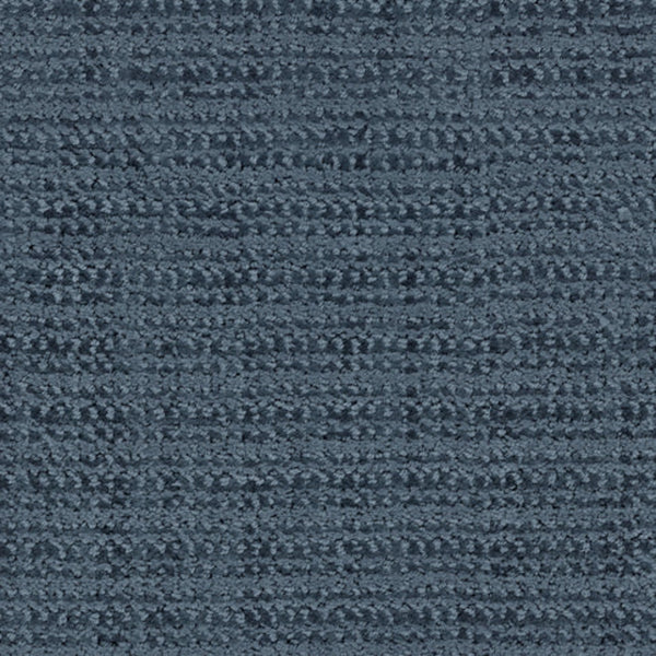 Close-up of Beguiling Berber Carpet in Nautical, featuring a premium textured finish with subtle stripes from alternating rows of short and slightly raised fibers, delivering a luxurious look and feel.