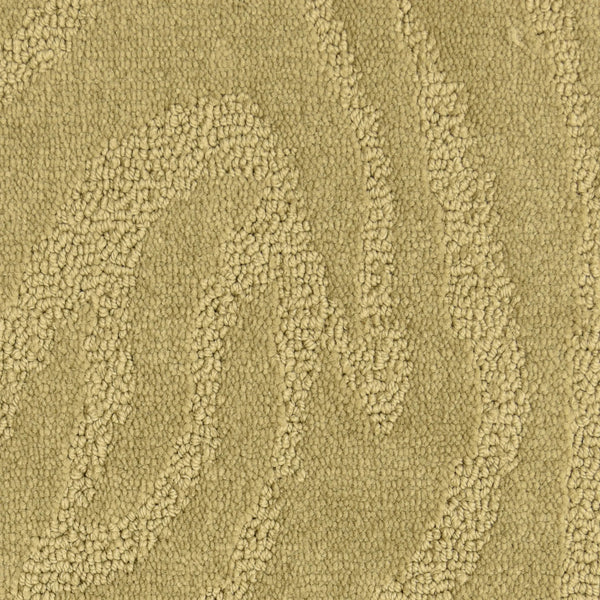 Close-up of Capetown On Trend Carpet in Newlands, featuring a beige base with a subtle swirling pattern from raised and looped fibers. This design adds depth, style, and durability—ideal for high-traffic areas.