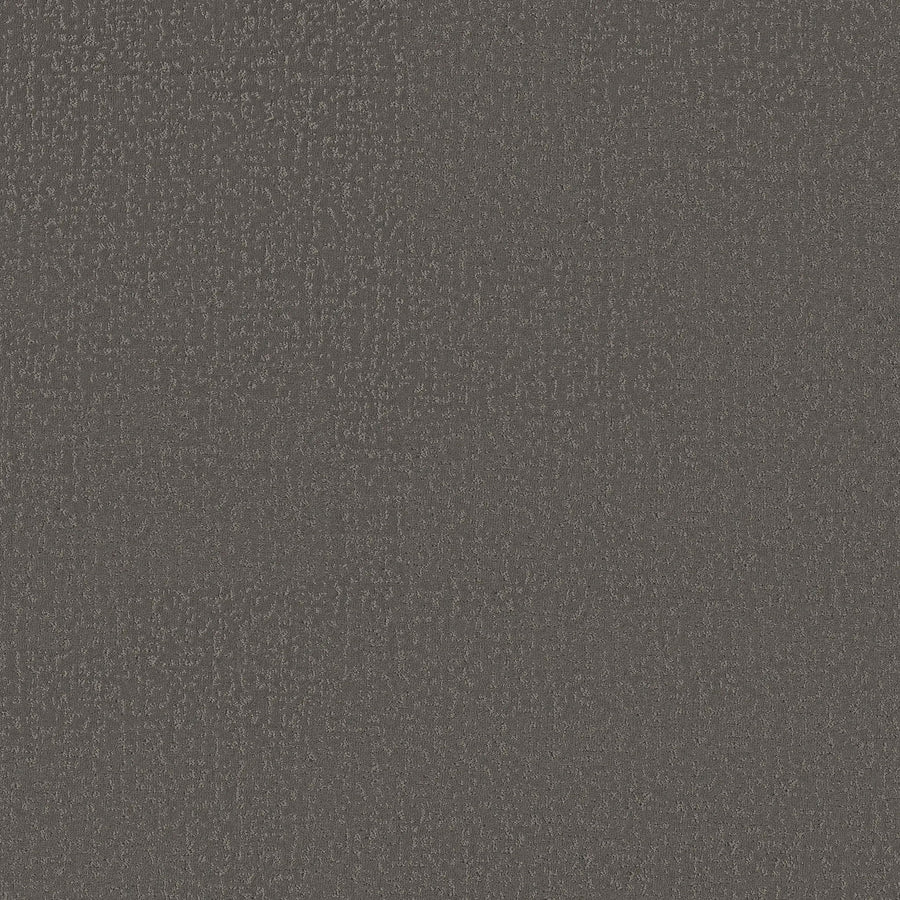 Close-up of Crafted Tone Blue Pet Friendly Carpet in Night Owl color, showing a dark gray textured surface with a subtle, irregular woven pattern, fine lines, and speckles for added visual interest.
