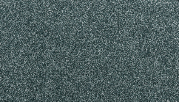 Close-up of Noble Surface Pet Friendly Carpet in Mermaid—a textured, dark green carpet with a rough, grainy look, perfect for high-traffic areas.
