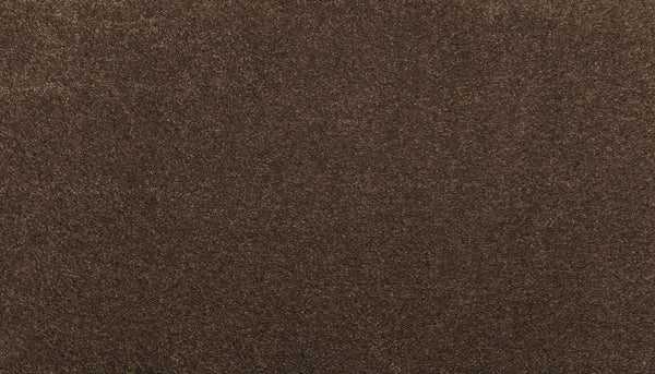 Close-up of Noble Tone Pet Friendly Carpet in Fortress color, featuring a brown textured surface with a uniform, soft appearance ideal for pets.