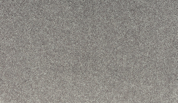 A close-up of the Noble Tone Pet Friendly Carpet in Thin Ice shows a textured gray surface with a uniform, subtly sparkling look—perfect for a durable, pet-friendly, stain-resistant carpet.