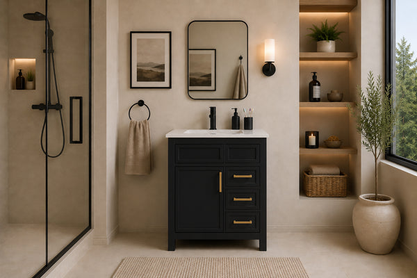 Modern bathroom featuring the Novello 30