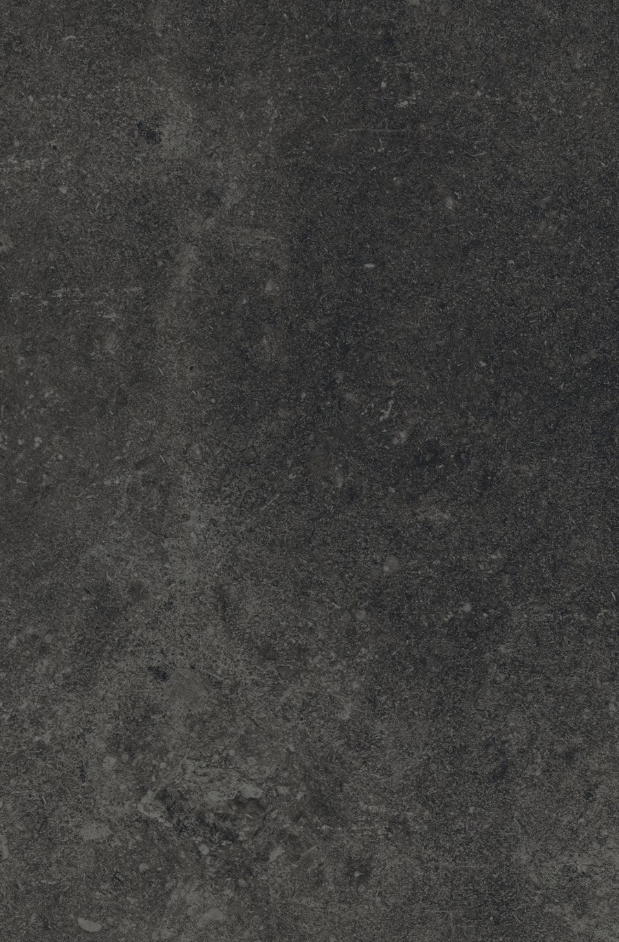 A close-up of VersaTILE 16x24 Glazed Porcelain Tile in Belgian Dark, showcasing its dark, rough-textured surface with subtle tonal variations and natural patterns for an elegant look.