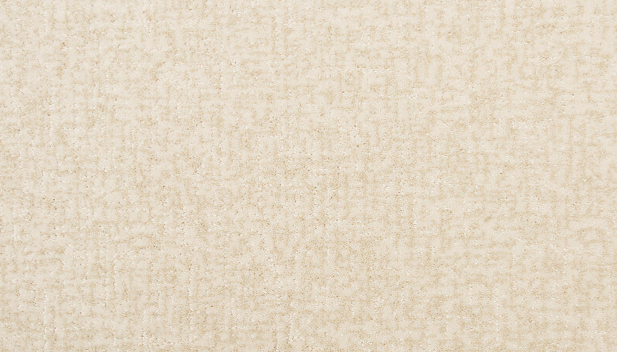 A close-up of Latticework On Trend Carpet reveals its textured beige surface with a subtle, irregular pattern. The soft, slightly fuzzy finish adds luxury, while light and shadow enhance the carpet's depth and design.