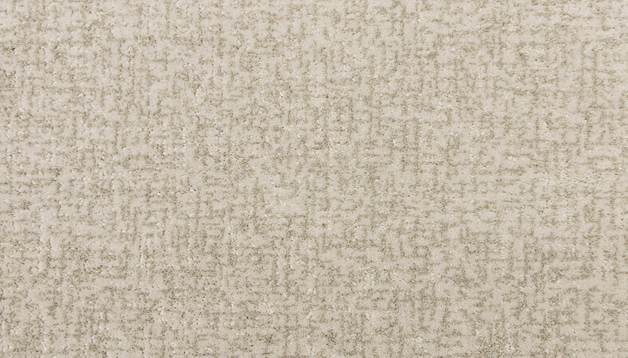 Close-up of the Latticework On Trend Carpet in beige, featuring a soft, textured surface with a subtle, irregular geometric pattern for a sophisticated and neutral look.