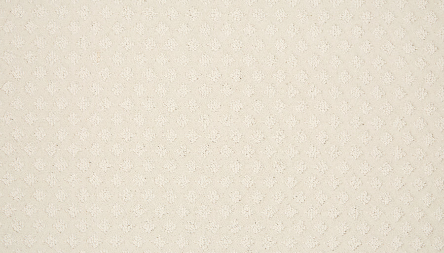 Beige textured fabric with a subtle pattern of small, repeating diamonds—ideal for the Retro Revival Pet Friendly Carpet, bringing timeless elegance and pet-friendly durability to any space.