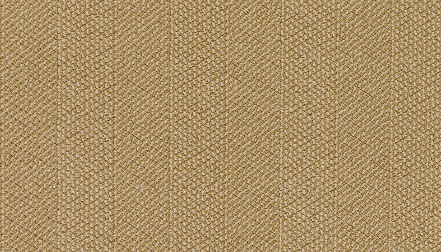 Close-up of Motley On Trend Carpet in beige, showcasing its woven fabric with a subtle herringbone pattern that highlights the texture and elegant diagonal lines characteristic of premium styles.