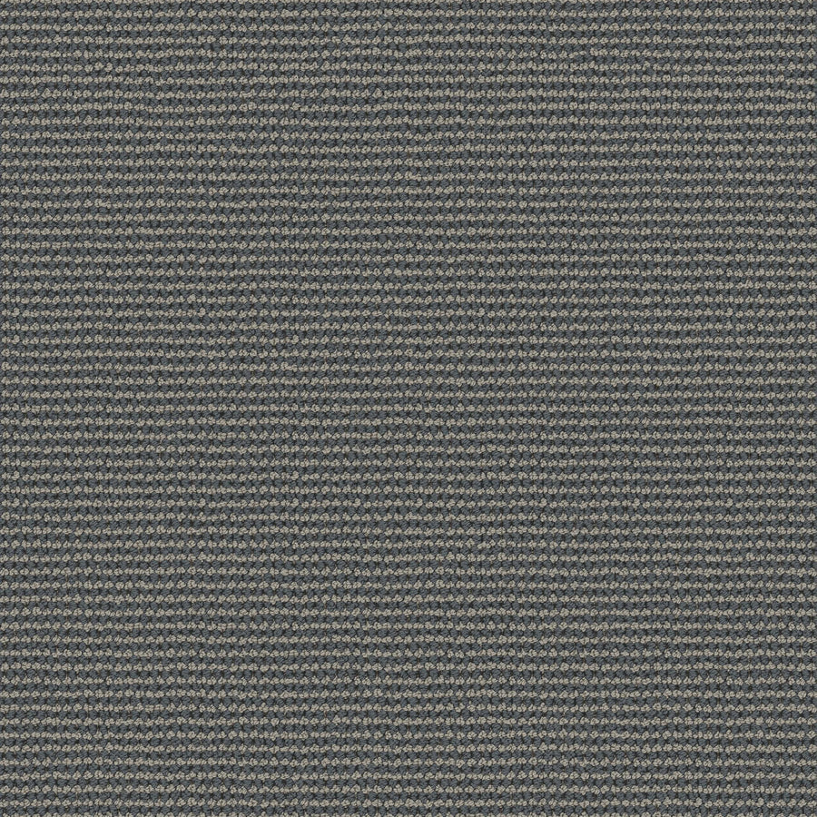 A close-up of the Knitted Tone Pet Friendly Carpet in Oceanic, showing its dark blue and gray horizontal striped knit pattern made from premium materials, perfect for high-traffic areas.