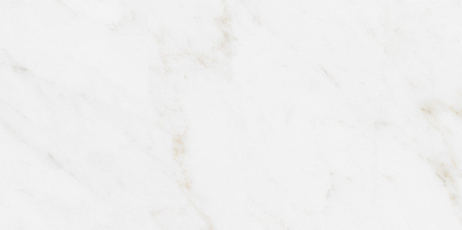 White marble surface with subtle light gray and beige veining, creating a smooth and elegant texture.