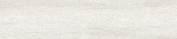The Sequoia 8x35 Wood Plank Tile in Banff features a light beige, textured surface with subtle patterns reminiscent of wood grain. Its smooth, neutral glazed porcelain finish is perfect for backgrounds or material samples.