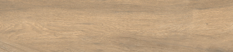 Close-up of Sequoia 8x35 Wood Plank Tile in Langley, featuring natural wood grain and subtle color and texture variations for an authentic appearance.