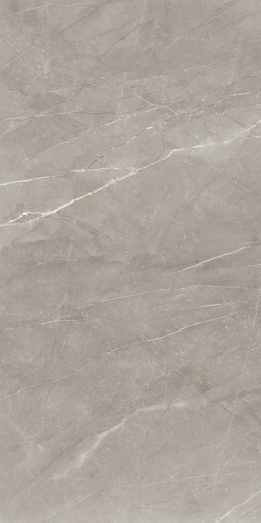 Light grey marble surface with subtle white and beige veining running diagonally across the stone, giving it a natural, polished, and elegant appearance.