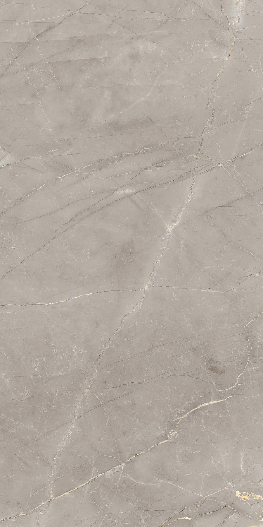Light gray marble surface with subtle, thin white and beige veins running diagonally, creating a natural, elegant pattern. The texture appears smooth and polished.
