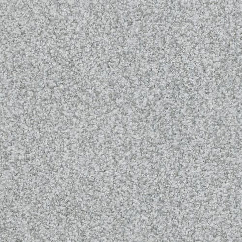 Close-up of Boca Raton Family Friendly Carpet in Permanent color: a light gray, textured surface with evenly distributed, plush fibers. Crafted from premium materials for a cozy look and durable flooring ideal for any space.
