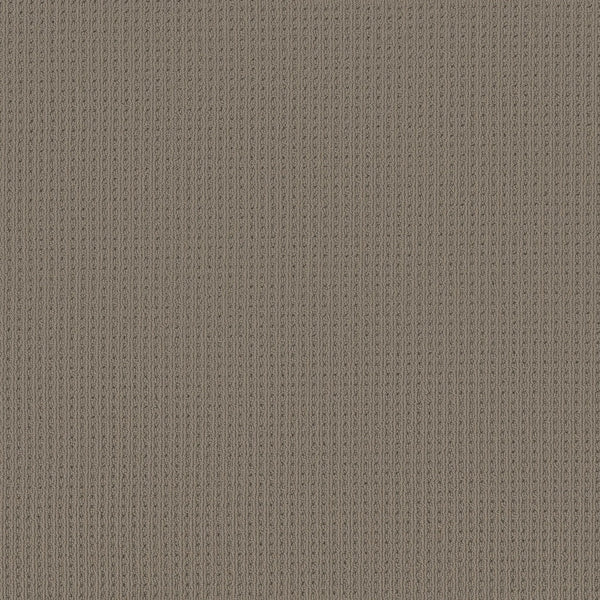 Close-up of San Lucas Family Friendly Carpet in Pewter, featuring textured vertical ribbed patterns and detailed stitching—offering a soft, cozy look as an ideal family-friendly alternative for high-traffic homes.