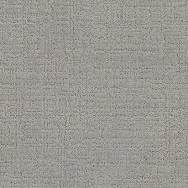 The Bangladesh On Trend Carpet in Pewter features a light gray textured surface with a subtle, irregular grid pattern reminiscent of woven fabric. Its slightly raised design adds elegant depth and sophistication throughout the carpet.