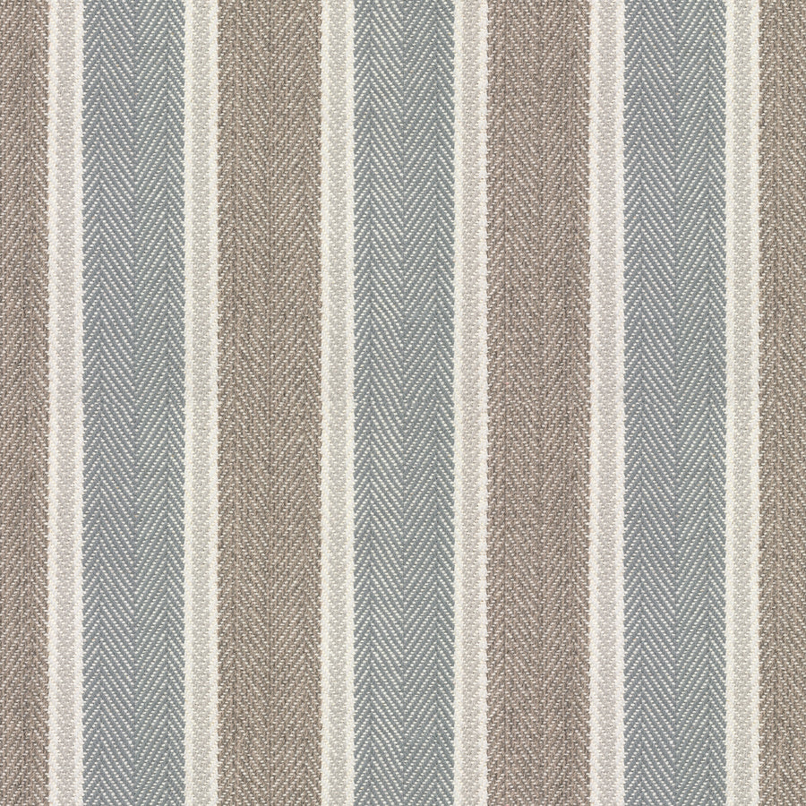 The Dolce Vita On Trend Carpet features alternating muted vertical stripes in beige, light brown, gray, and cream with a subtle herringbone texture for a soft, elegant look perfect for premium spaces.