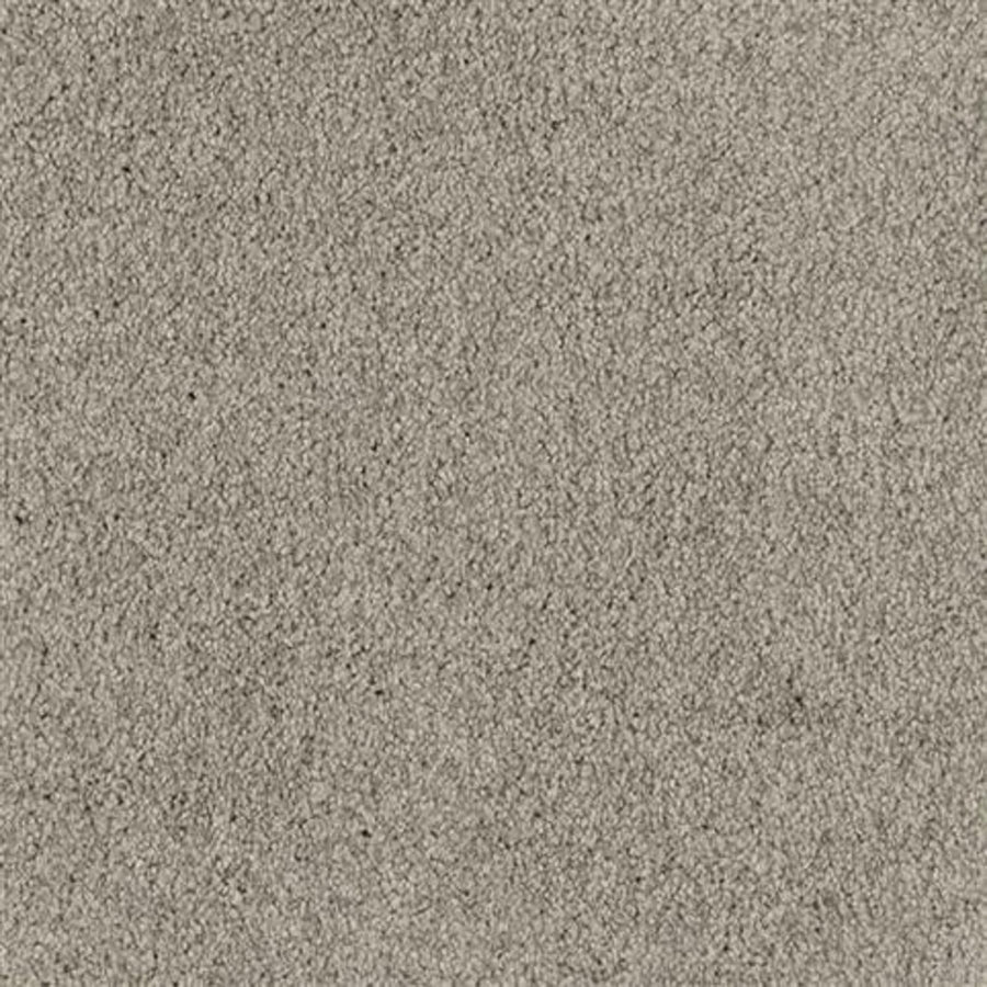 Close-up of Oceanside Family Friendly Carpet in Pirates Cove color, featuring a grey, textured surface with soft, plush, densely packed fibers for a uniform, cozy look—an ideal family-friendly choice.