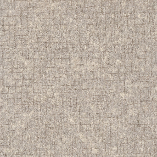 Pleasant Path On Trend Carpet in Cloud offers a durable, beige and light brown finish with a subtle, irregular geometric pattern of intersecting lines for a modern, contemporary look.