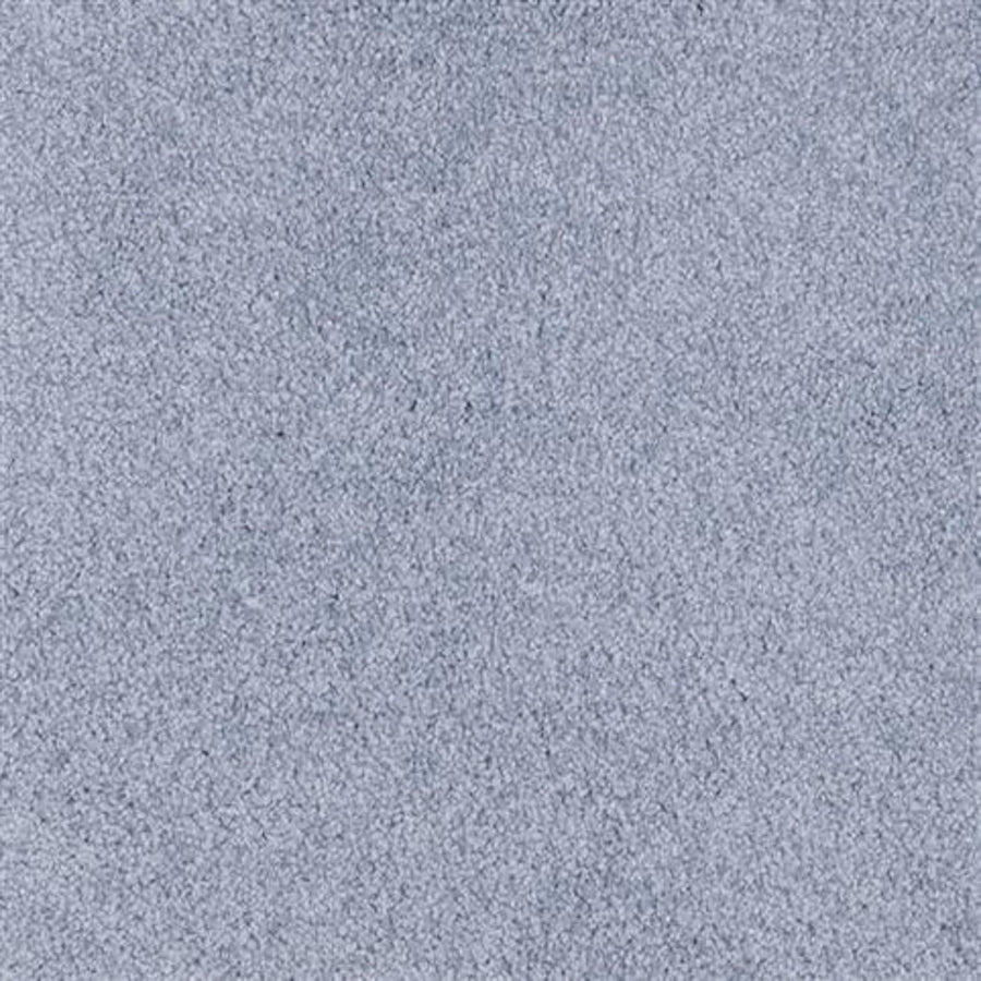 A close-up of Oceanside Family Friendly Carpet in Poolside color, showcasing its soft, light gray plush texture ideal for families.